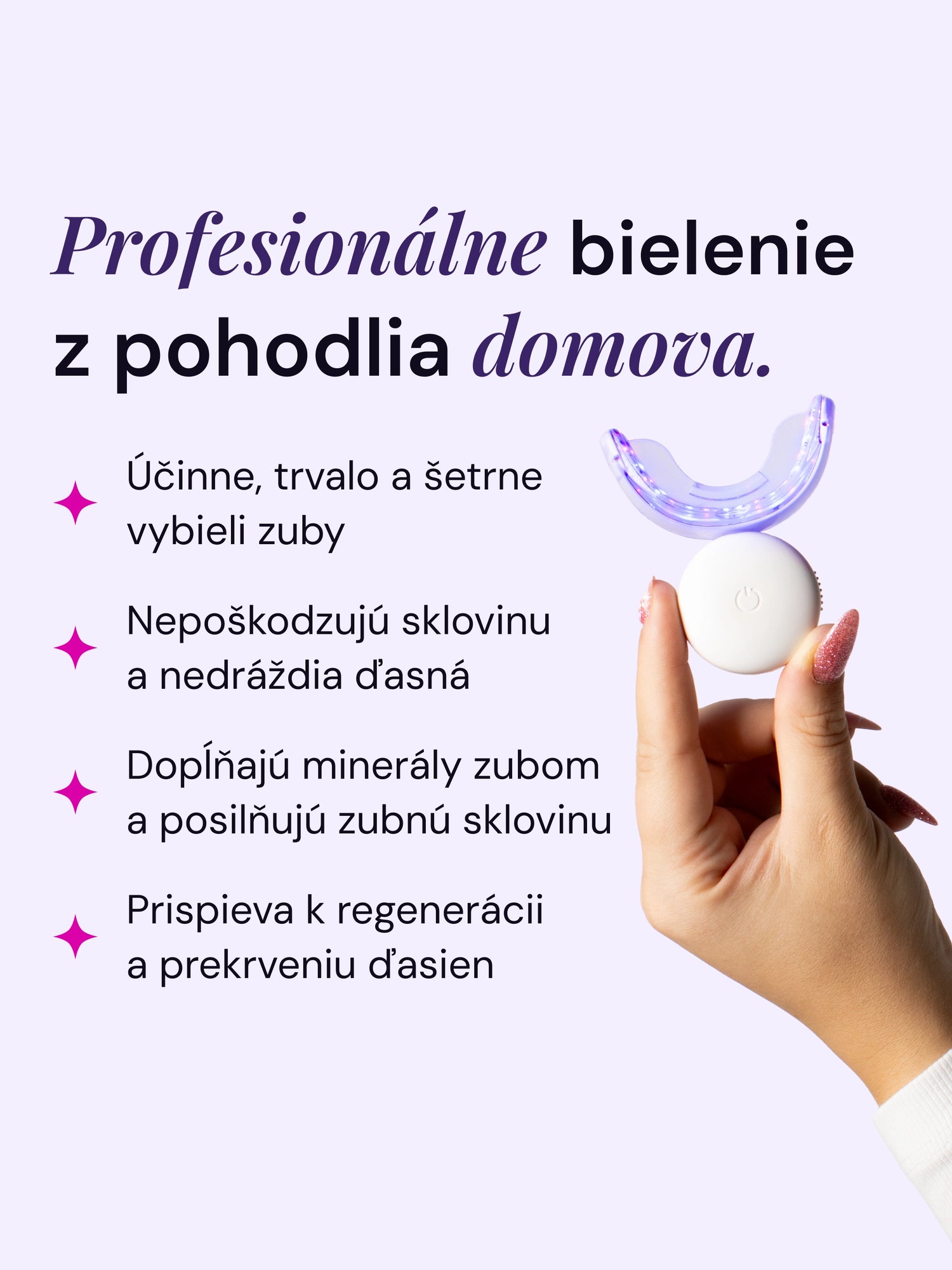 LYSS 405nm sada na bielenie zubov