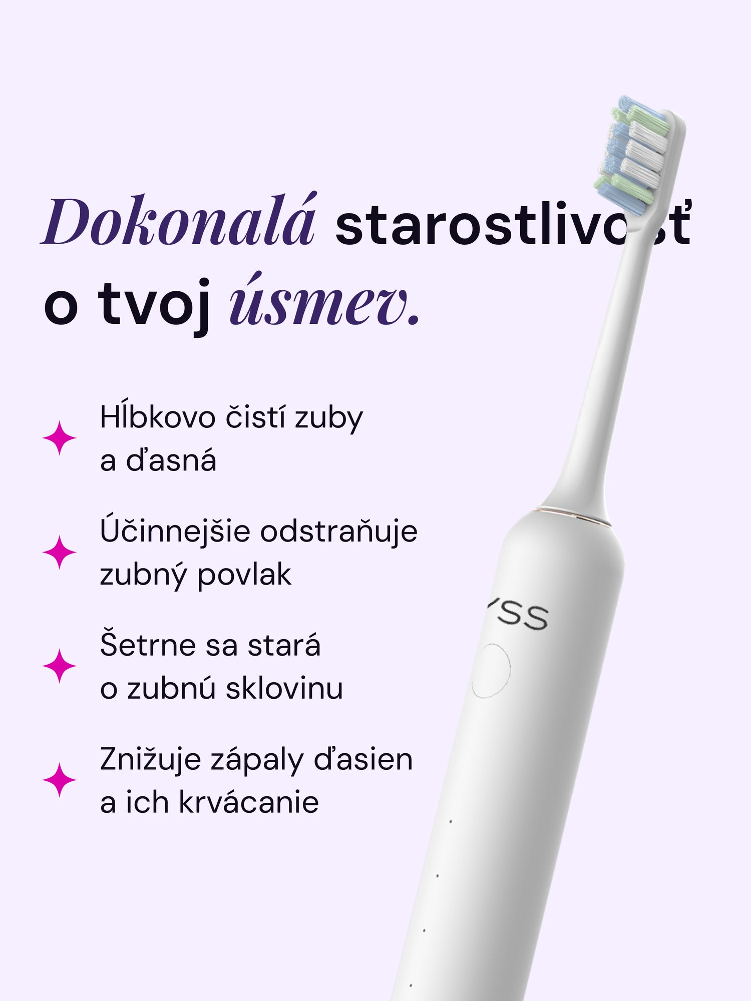 LYSS sonická zubná kefka