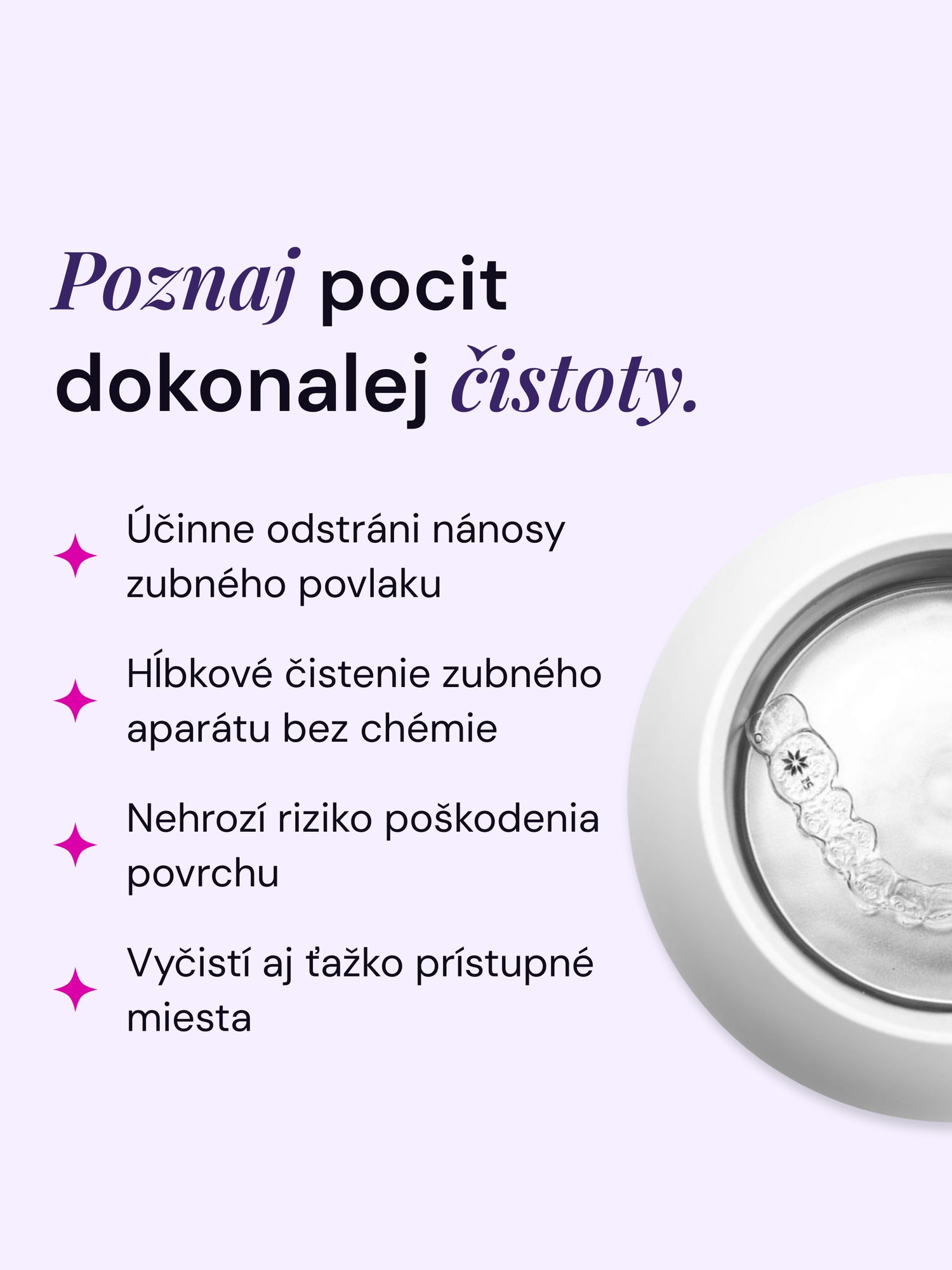 LYSS ultrazvukový čistič pre neviditeľné rovnátka