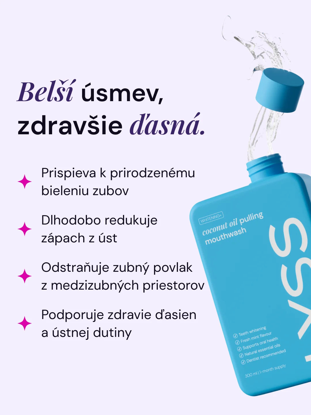 LYSS Oil Pulling - kokosový olej na zuby
